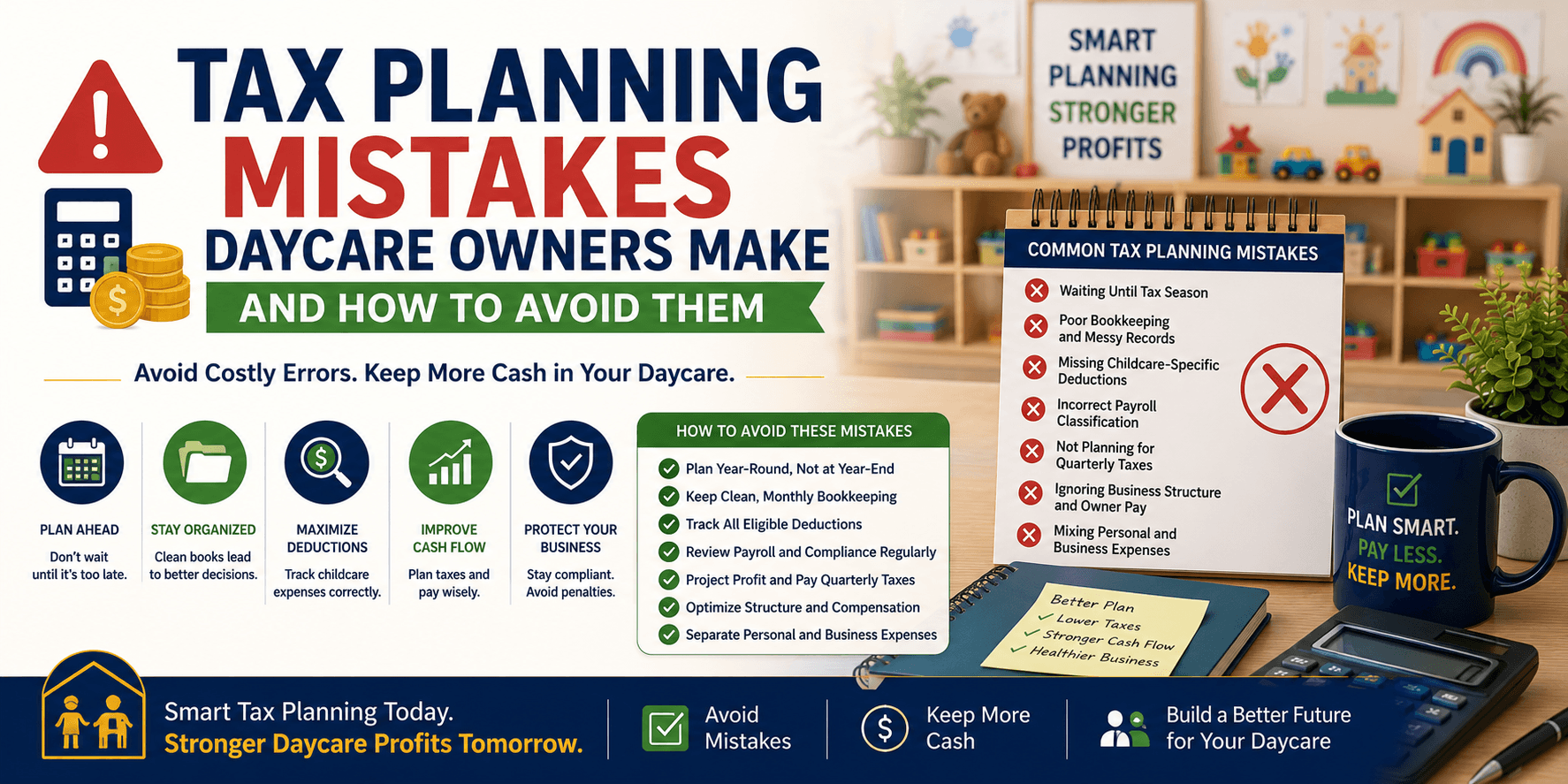 tax planning mistakes daycare owners make
